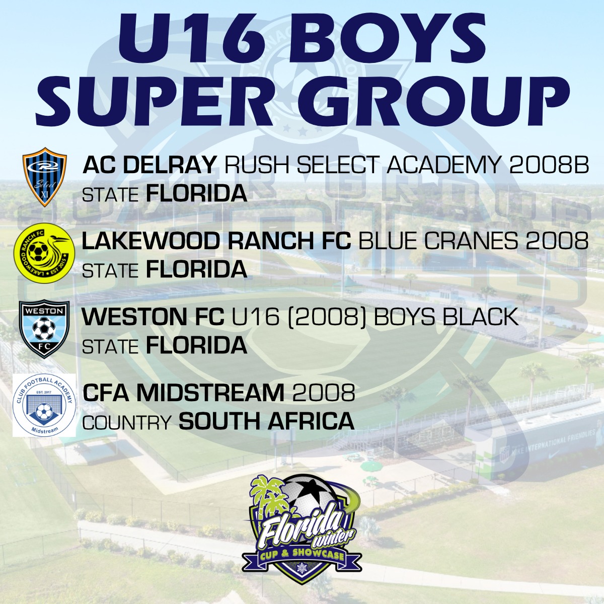 U16 Boys Super Group
